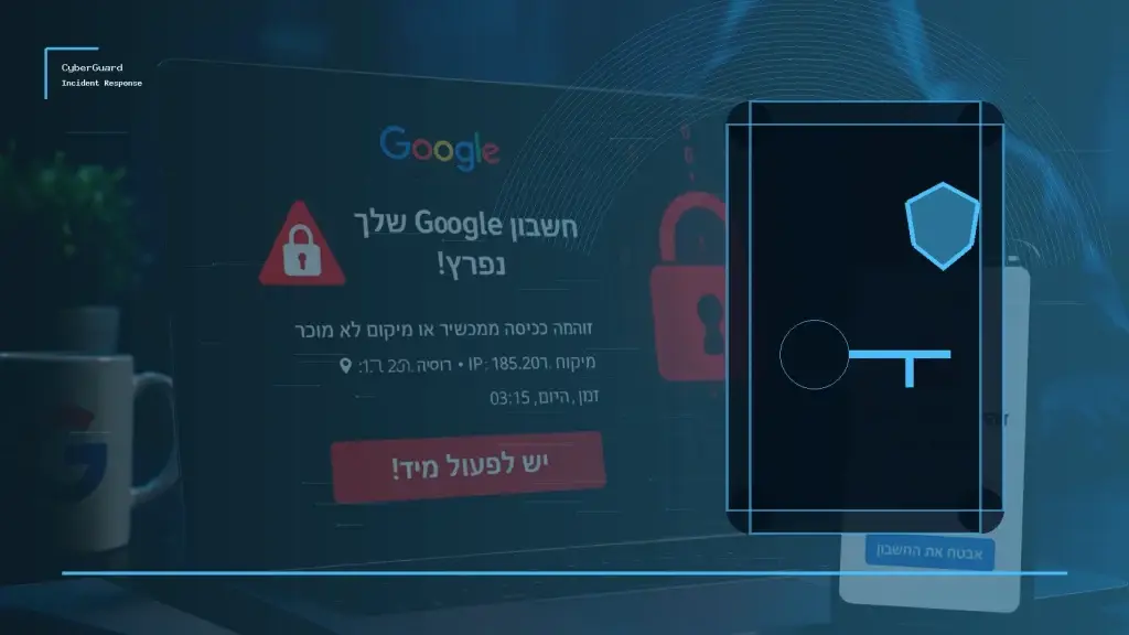 שחזור חשבון גוגל שנפרץ - CyberGuard